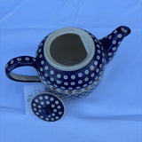 large Polish pottery tea pot