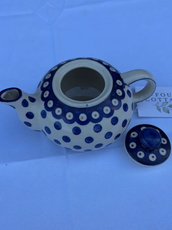 mini Polish pottery tea pot