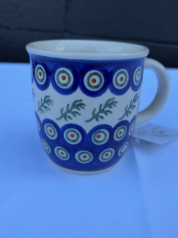 Polish pottery coffee mug