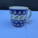 Polish pottery coffee mug