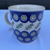 Polish pottery coffee mug