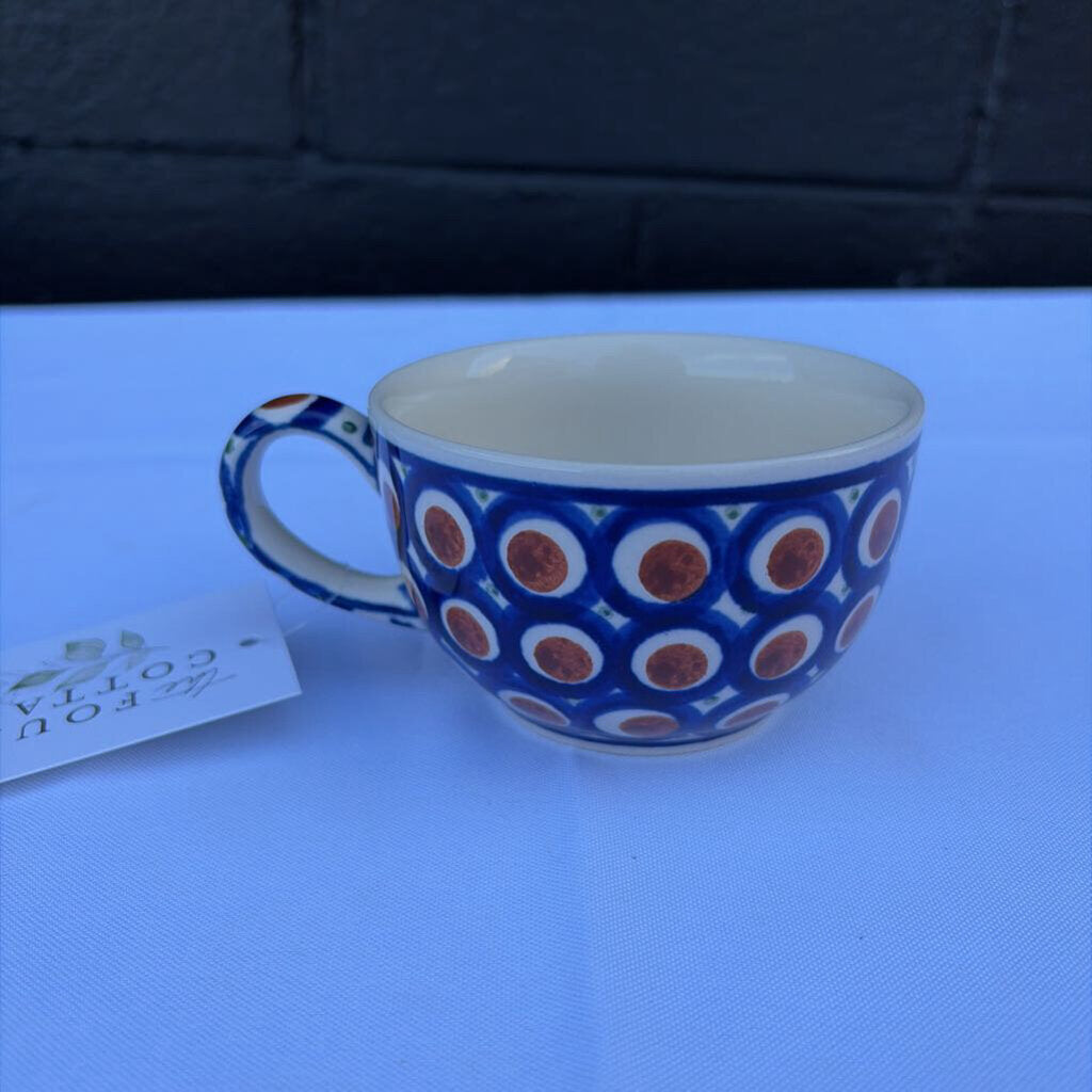 Polish pottery tea cup