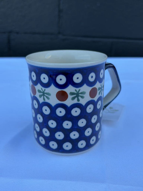 small Polish pottery coffee mug