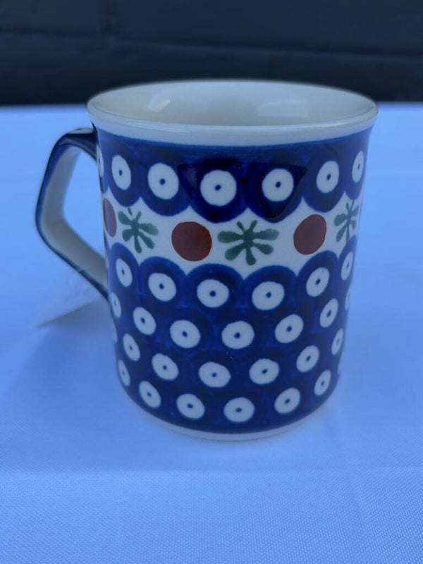 small Polish pottery coffee mug