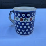 small Polish pottery coffee mug