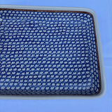 Polish pottery with blue and brown dish