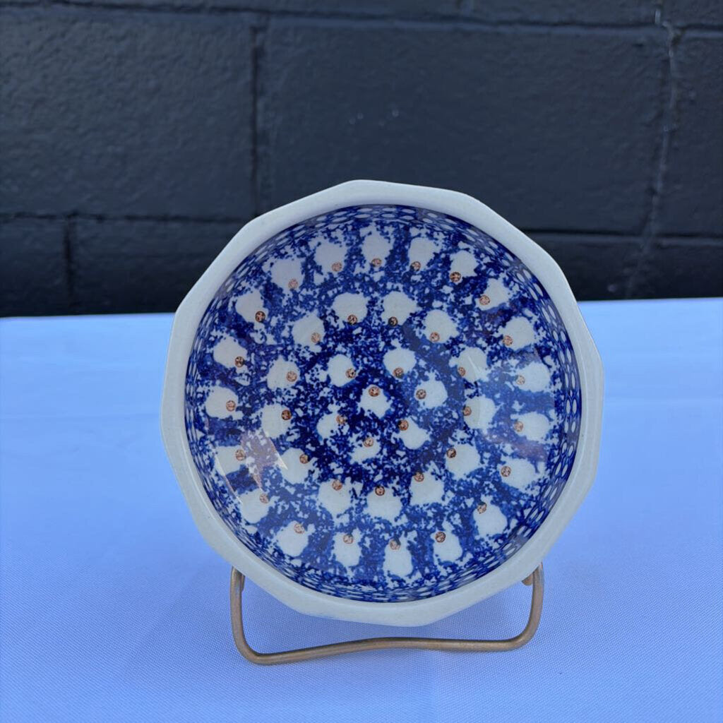 small Polish pottery with unique shape