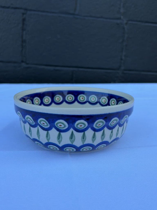 large Polish pottery cereal bowl