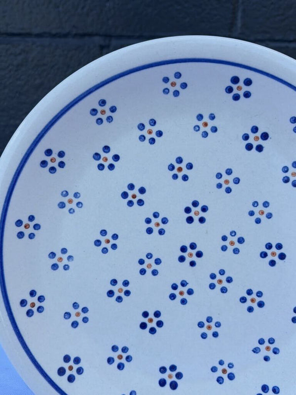 floral pattern Polish pottery plate