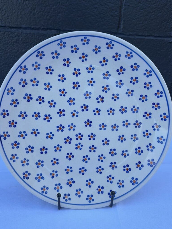 large floral pattern Polish pottery plate
