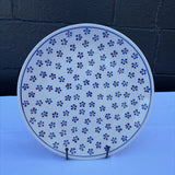 large floral pattern Polish pottery plate