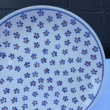 large floral pattern Polish pottery plate
