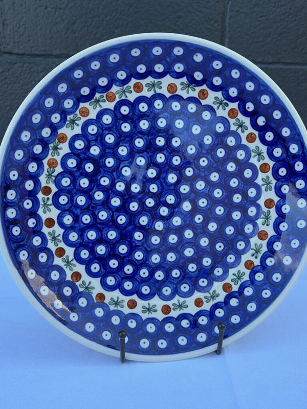 large patterned Polish pottery plate
