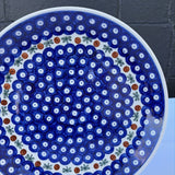 large patterned Polish pottery plate