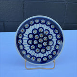 small circle and line patterned Polish pottery plate