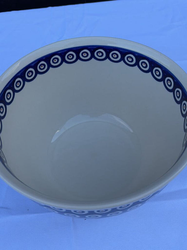 Polish pottery large mixing bowl