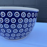 Polish pottery large mixing bowl