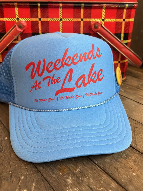 cobalt weekends at the lake trucker hat