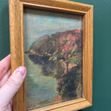 #671 5x7 Autumn Fog Print in Oak Frame