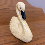 6" vintage yellow resin swan