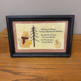 treasures of Christmas stitchery sampler