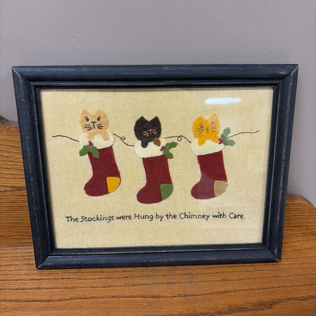 stockings were hung stitchery sampler
