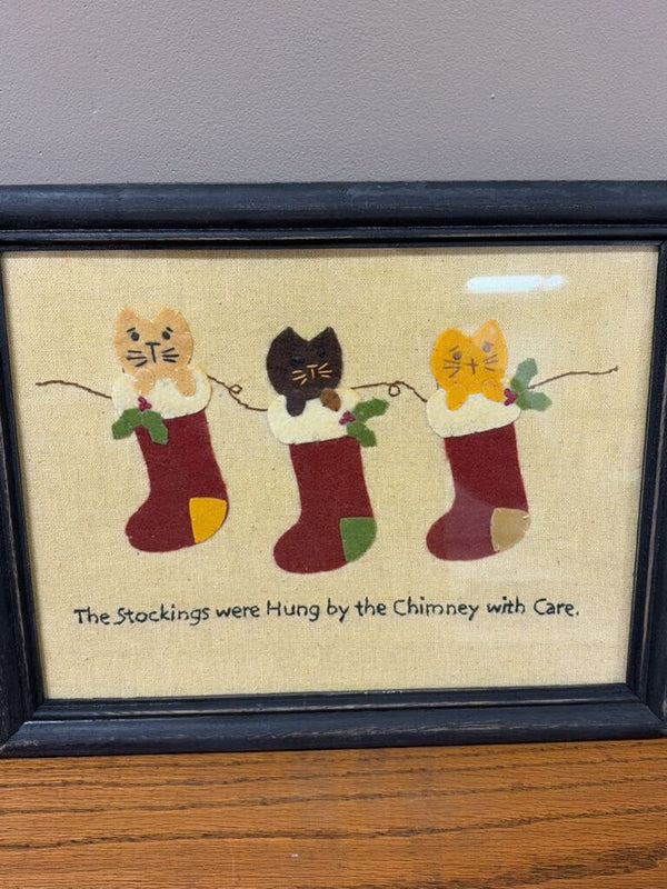 stockings were hung stitchery sampler