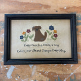 dog stitchery sampler