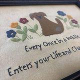 dog stitchery sampler