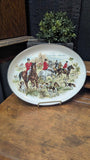Vintage Hazel-Atlas "Riding to Hounds" platter
