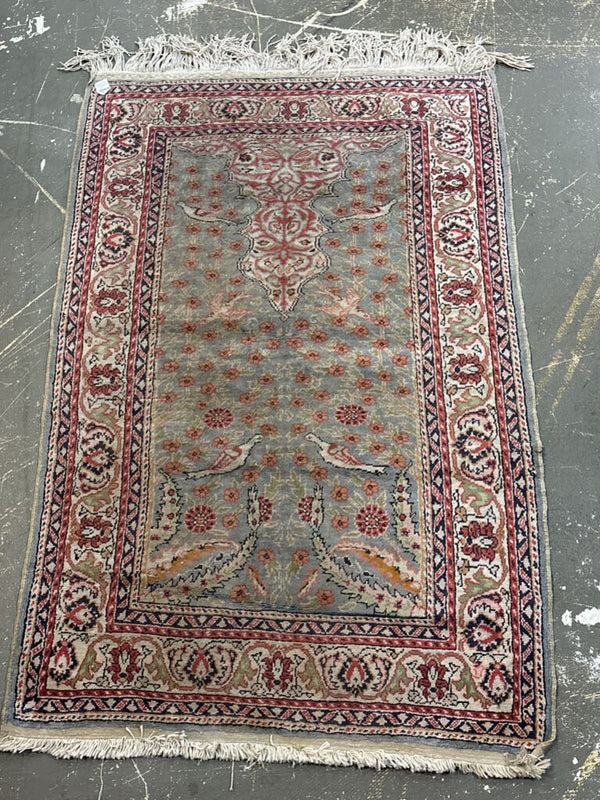 Turkish Bird Accent Rug