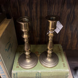 #700 Pair of Brass Candleholders