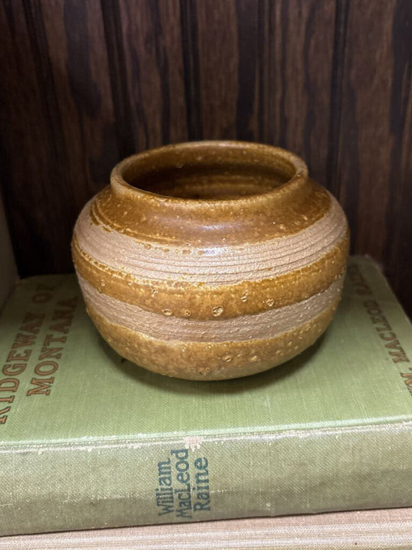 #704 Studio Pottery Bowl - Yellow Glaze