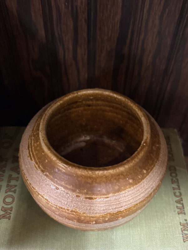 #704 Studio Pottery Bowl - Yellow Glaze