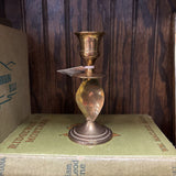 #707 Brass Twisted Candleholder