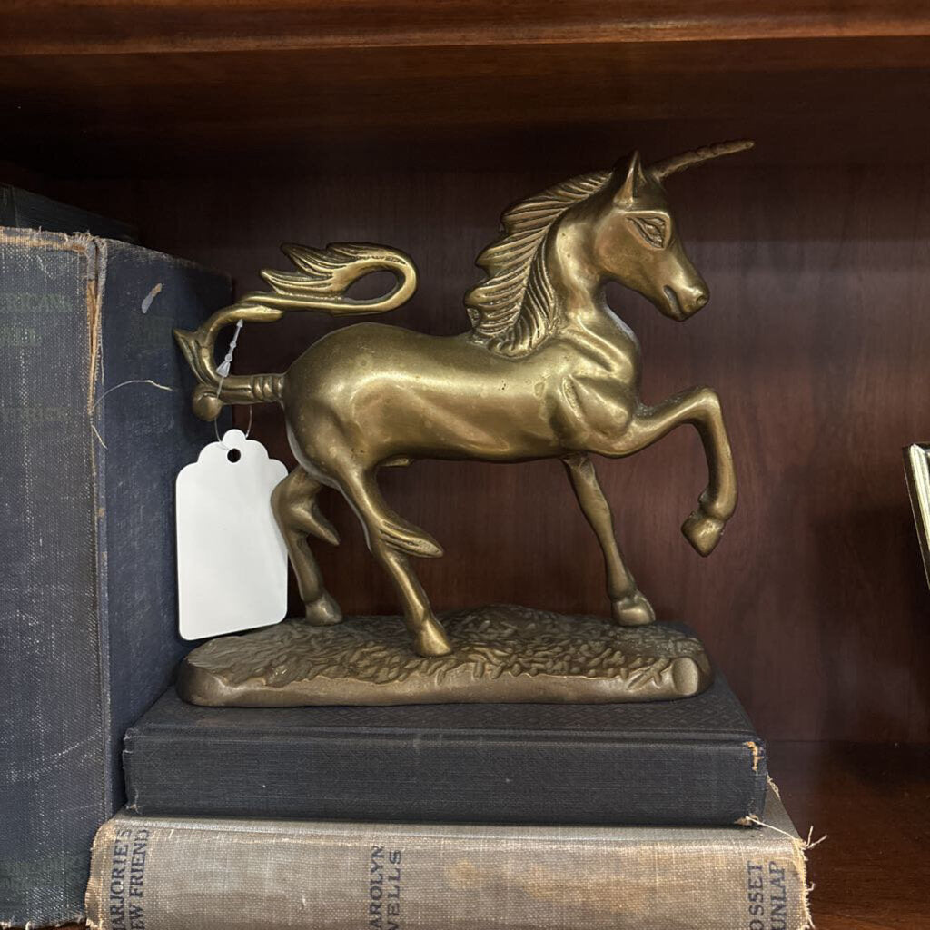 #708 Solid Brass Unicorn