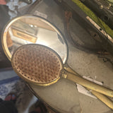 Beautiful Green vintage brush/set