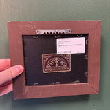 #739 Ornate Wood Framed Moth Picture