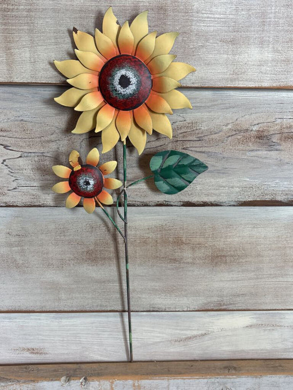 Weathered Garden Sunflower Stake