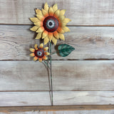 Weathered Garden Sunflower Stake