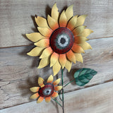 Weathered Garden Sunflower Stake