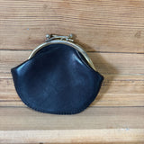 Black Licorice Leather Pouch