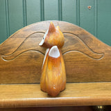 #762 Wooden Carved Fox
