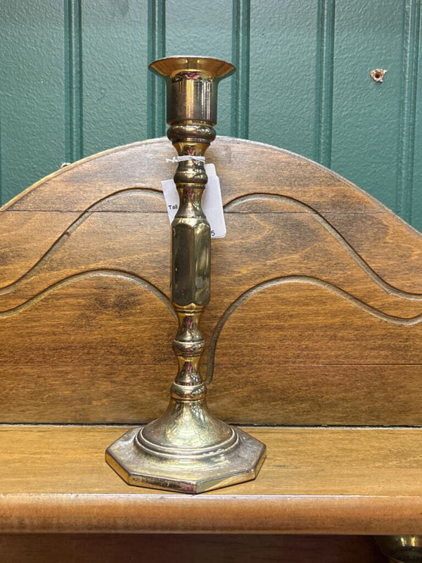 #767 Baldwin 7.5" Tall Brass Candleholder