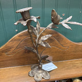 #777 Brass Candleholder with Bird