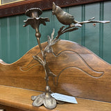 #777 Brass Candleholder with Bird