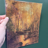 8x10 Autumn Forest Landscape Unframed Art Print