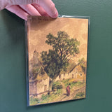 5x7 Village Landscape Unframed Art Print