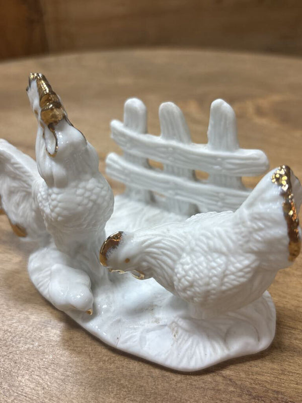 Rustic Chicken Napkin Holder