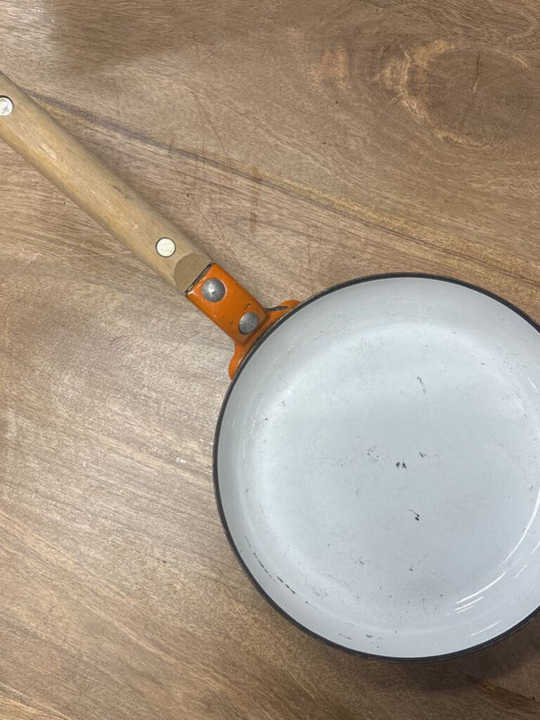 Belgian Cast Iron and Enamel Skillet